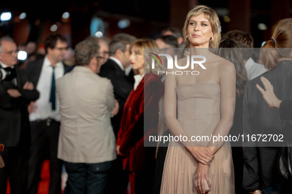 Elena Radonicich attends the ''Berlinguer - The Great Ambition'' (Berlinguer - La grande ambizione) red carpet during the 18th Rome Film Fes...