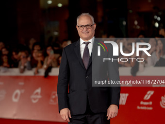 Roberto Gualtieri attends the ''Berlinguer - The Great Ambition'' (Berlinguer - La grande ambizione) red carpet during the 18th Rome Film Fe...