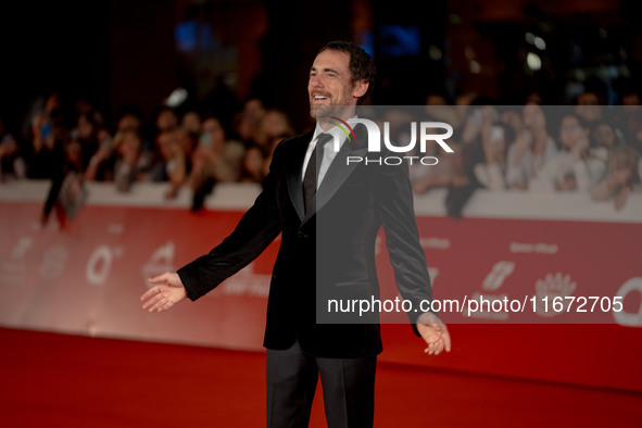 Elio Germano attends the ''Berlinguer - The Great Ambition'' (Berlinguer - La grande ambizione) red carpet during the 18th Rome Film Festiva...