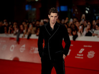 Achille Lauro attends the ''Berlinguer - The Great Ambition'' (Berlinguer - La grande ambizione) red carpet during the 18th Rome Film Festiv...