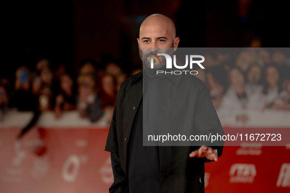 Giuliano Sangiorgi attends the ''Berlinguer - The Great Ambition'' (Berlinguer - La grande ambizione) red carpet during the 18th Rome Film F...