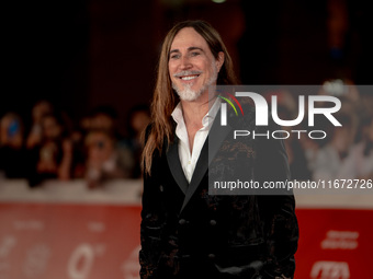 Manuel Agnelli attends the ''Berlinguer - The Great Ambition'' red carpet during the 18th Rome Film Festival at Auditorium Parco Della Music...