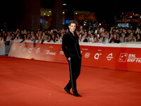 Achille Lauro attends the ''Berlinguer - The Great Ambition'' (Berlinguer - La grande ambizione) red carpet during the 18th Rome Film Festiv...