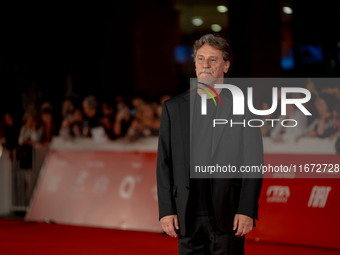 Giorgio Tirabassi attends the ''Berlinguer - The Great Ambition'' red carpet during the 18th Rome Film Festival at Auditorium Parco Della Mu...