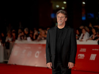 Giorgio Tirabassi attends the ''Berlinguer - The Great Ambition'' red carpet during the 18th Rome Film Festival at Auditorium Parco Della Mu...