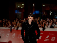 Achille Lauro attends the ''Berlinguer - The Great Ambition'' (Berlinguer - La grande ambizione) red carpet during the 18th Rome Film Festiv...