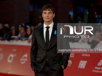 Lino Guanciale attends the ''Berlinguer - The Great Ambition'' (Berlinguer - La grande ambizione) red carpet during the 18th Rome Film Festi...