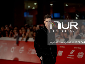 Achille Lauro attends the ''Berlinguer - The Great Ambition'' (Berlinguer - La grande ambizione) red carpet during the 18th Rome Film Festiv...