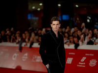 Achille Lauro attends the ''Berlinguer - The Great Ambition'' (Berlinguer - La grande ambizione) red carpet during the 18th Rome Film Festiv...