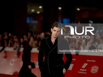 Achille Lauro attends the ''Berlinguer - The Great Ambition'' (Berlinguer - La grande ambizione) red carpet during the 18th Rome Film Festiv...