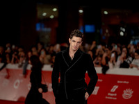 Achille Lauro attends the ''Berlinguer - The Great Ambition'' (Berlinguer - La grande ambizione) red carpet during the 18th Rome Film Festiv...