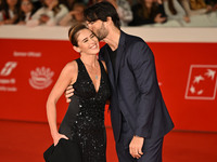 Maria Elena Boschi and Giulio Berruti attend the ''Berlinguer - The Great Ambition'' (Berlinguer - La grande ambizione) red carpet during th...