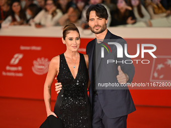 Maria Elena Boschi and Giulio Berruti attend the ''Berlinguer - The Great Ambition'' (Berlinguer - La grande ambizione) red carpet during th...