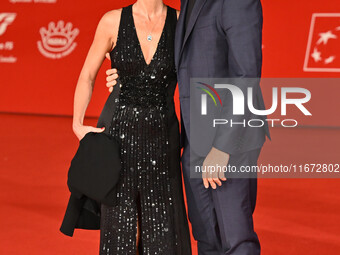 Maria Elena Boschi and Giulio Berruti attend the ''Berlinguer - The Great Ambition'' (Berlinguer - La grande ambizione) red carpet during th...