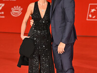 Maria Elena Boschi and Giulio Berruti attend the ''Berlinguer - The Great Ambition'' (Berlinguer - La grande ambizione) red carpet during th...