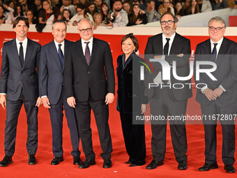 Alessandro Onorato, Raffaele Ranucci, Roberto Gualtieri, Paola Malanga, Salvatore Nastasi, and Miguel Gotor attend the ''Berlinguer - The Gr...