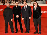 Giuliano Sangiorgi, Achille Lauro, Roberto Gualtieri, and Manuel Agnelli attend the ''Berlinguer - The Great Ambition'' (Berlinguer - La gra...