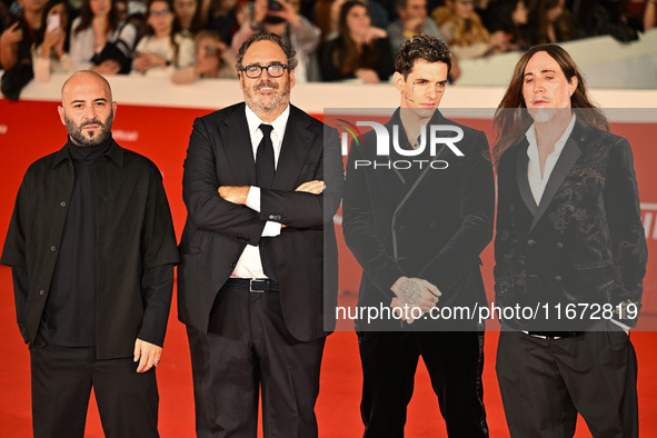 Giuliano Sangiorgi, Salvatore Nastasi, Achille Lauro, and Manuel Agnelli attend the ''Berlinguer - The Great Ambition'' (Berlinguer - La gra...