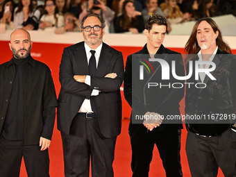 Giuliano Sangiorgi, Salvatore Nastasi, Achille Lauro, and Manuel Agnelli attend the ''Berlinguer - The Great Ambition'' (Berlinguer - La gra...