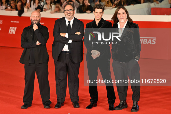 Giuliano Sangiorgi, Salvatore Nastasi, Achille Lauro, and Manuel Agnelli attend the ''Berlinguer - The Great Ambition'' (Berlinguer - La gra...