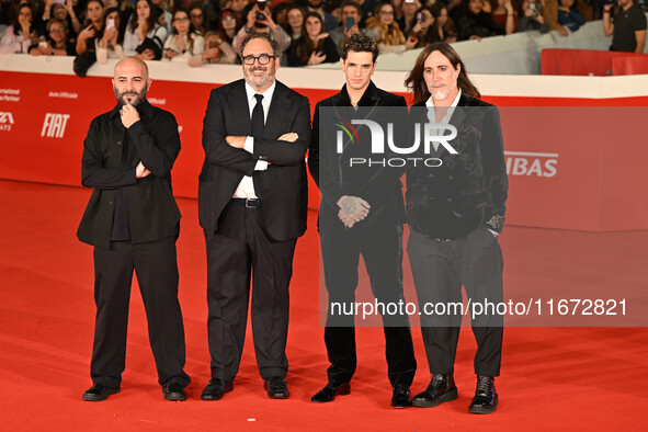 Giuliano Sangiorgi, Salvatore Nastasi, Achille Lauro, and Manuel Agnelli attend the ''Berlinguer - The Great Ambition'' (Berlinguer - La gra...