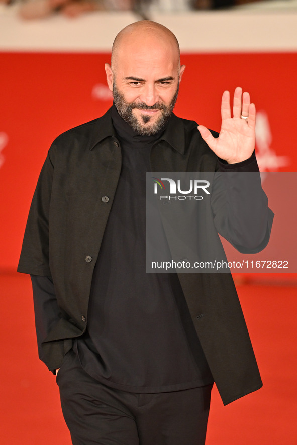 Giuliano Sangiorgi attends the ''Berlinguer - The Great Ambition'' (Berlinguer - La grande ambizione) red carpet during the 18th Rome Film F...