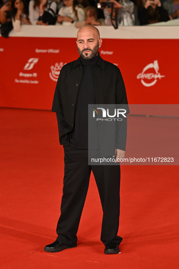 Giuliano Sangiorgi attends the ''Berlinguer - The Great Ambition'' (Berlinguer - La grande ambizione) red carpet during the 18th Rome Film F...