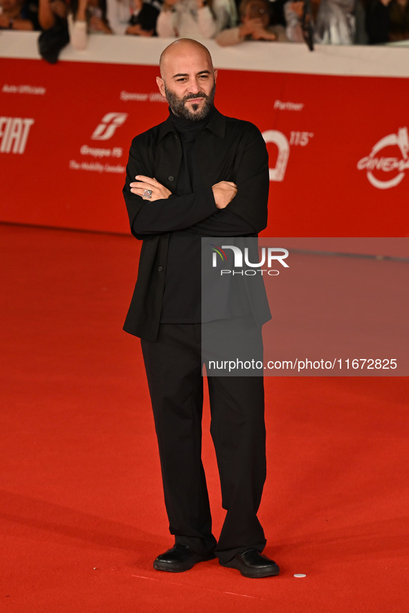 Giuliano Sangiorgi attends the ''Berlinguer - The Great Ambition'' (Berlinguer - La grande ambizione) red carpet during the 18th Rome Film F...