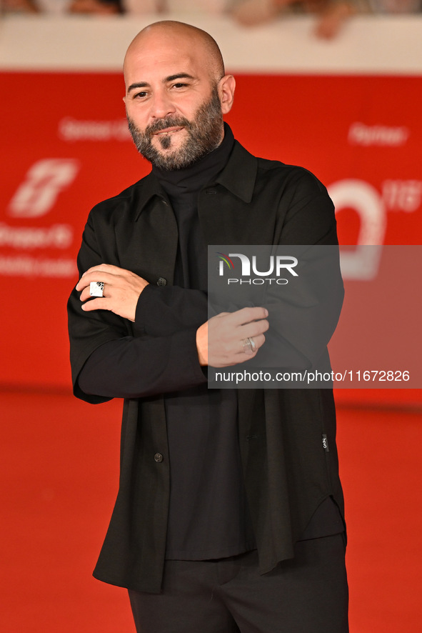 Giuliano Sangiorgi attends the ''Berlinguer - The Great Ambition'' (Berlinguer - La grande ambizione) red carpet during the 18th Rome Film F...