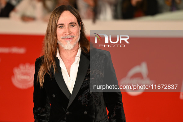 Manuel Agnelli attends the ''Berlinguer - The Great Ambition'' (Berlinguer - La grande ambizione) red carpet during the 18th Rome Film Festi...