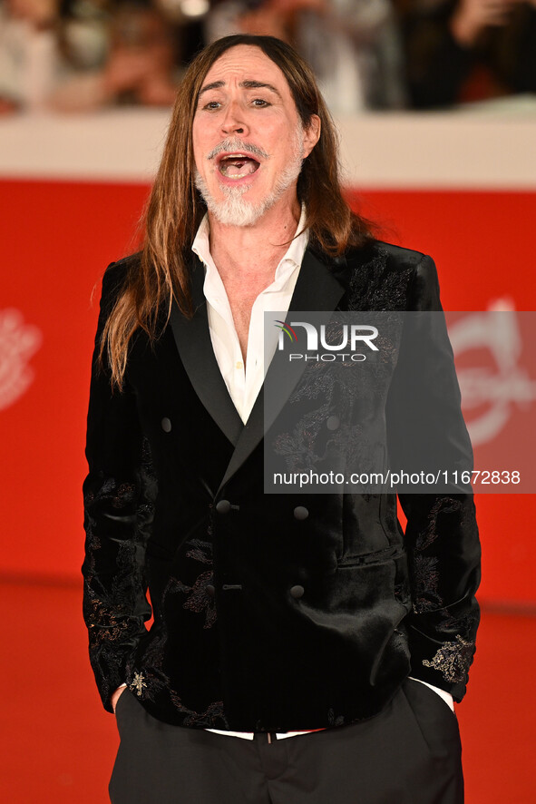 Manuel Agnelli attends the ''Berlinguer - The Great Ambition'' (Berlinguer - La grande ambizione) red carpet during the 18th Rome Film Festi...