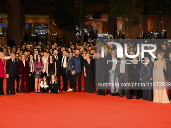 The cast and crew of the movie attend the ''Berlinguer - The Great Ambition'' (Berlinguer - La grande ambizione) red carpet during the 18th...