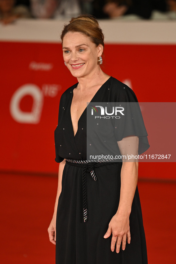 Fabrizia Sacchi attends the ''Berlinguer - The Great Ambition'' (Berlinguer - La grande ambizione) red carpet during the 18th Rome Film Fest...