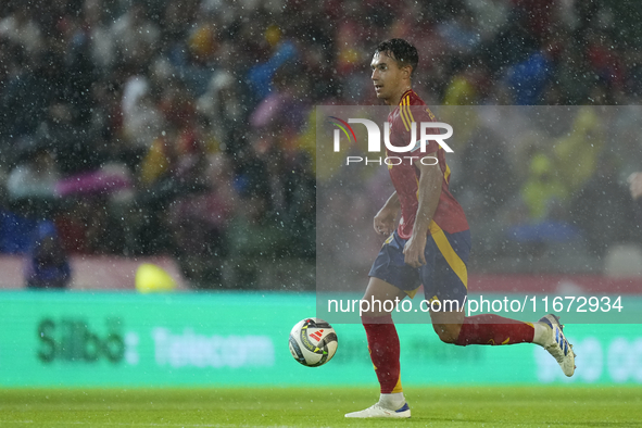 Martin Zubimendi defensive midfield of Spain and Real Sociedad during the UEFA Nations League 2024/25 League A Group A4 match between Spain...