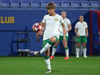 Asato Miyagawa plays during the match between FC Barcelona Women and Hammarby IF Women, corresponding to week 2 of group D of the UEFA Women...