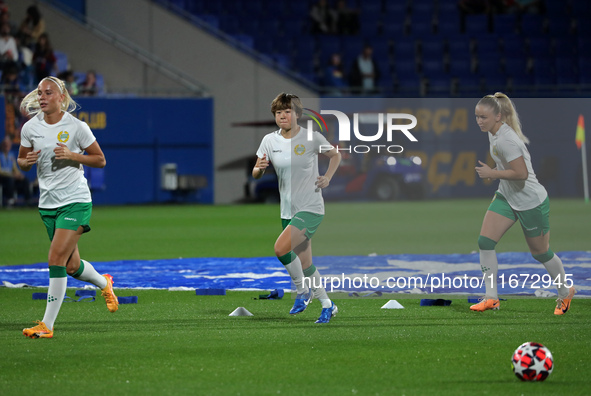 Asato Miyagawa plays during the match between FC Barcelona Women and Hammarby IF Women, corresponding to week 2 of group D of the UEFA Women...