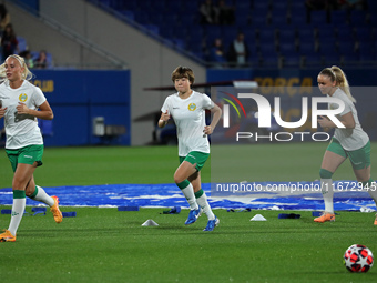 Asato Miyagawa plays during the match between FC Barcelona Women and Hammarby IF Women, corresponding to week 2 of group D of the UEFA Women...