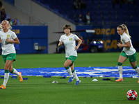 Asato Miyagawa plays during the match between FC Barcelona Women and Hammarby IF Women, corresponding to week 2 of group D of the UEFA Women...