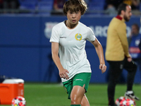 Suzu Amano plays during the match between FC Barcelona Women and Hammarby IF Women, corresponding to week 2 of group D of the UEFA Women's C...