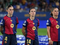 Maria Leon, Aitana Bonmati, and Ewa Pajor play during the match between FC Barcelona Women and Hammarby IF Women, corresponding to week 2 of...