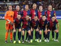 The FC Barcelona team plays during the match between FC Barcelona Women and Hammarby IF Women, corresponding to week 2 of group D of the UEF...