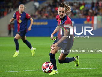 Caroline Graham Hansen plays during the match between FC Barcelona Women and Hammarby IF Women, corresponding to week 2 of group D of the UE...