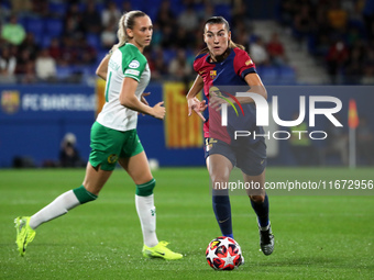 Patri Guijarro plays during the match between FC Barcelona Women and Hammarby IF Women, corresponding to week 2 of group D of the UEFA Women...