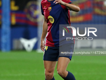 Aitana Bonmati plays during the match between FC Barcelona Women and Hammarby IF Women, corresponding to week 2 of group D of the UEFA Women...