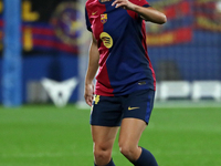 Aitana Bonmati plays during the match between FC Barcelona Women and Hammarby IF Women, corresponding to week 2 of group D of the UEFA Women...