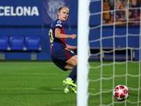 Caroline Graham Hansen scores during the match between FC Barcelona Women and Hammarby IF Women, corresponding to week 2 of group D of the U...