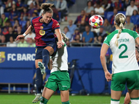 Ewa Pajor plays during the match between FC Barcelona Women and Hammarby IF Women, corresponding to week 2 of group D of the UEFA Women's Ch...