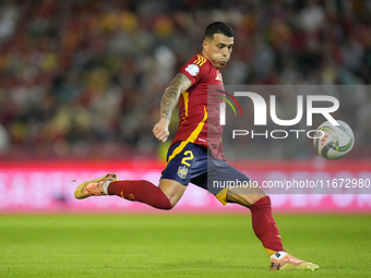 Pedro Porro right-back of Spain and Tottenham Hotspur during the UEFA Nations League 2024/25 League A Group A4 match between Spain and Serbi...