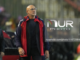 Luis de la Fuente head coach of Spain during the UEFA Nations League 2024/25 League A Group A4 match between Spain and Serbia at Estadio Nue...