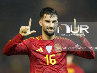 Alex Baena left winger of Spain and Villarreal CF celebrates after scoring his sides first goal during the UEFA Nations League 2024/25 Leagu...